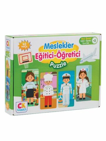 CK Games Meslekleri Öğreniyorum Okul Öncesi Oyun Seti +3 Yaş
Eğitici Öğretici 40 Parça Puzzle Oyun Seti
