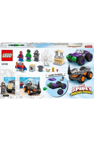 ® Marvel Spidey ve İnanılmaz Arkadaşları Hulk, Gergedan Kamyona Karşı 10782 (110 Parça)