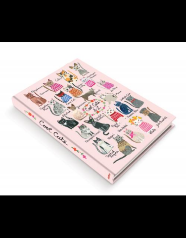 Deffter Cool Cats A-Z 14x20cm Sert Kapak 96 Yaprak Ciltli Defter