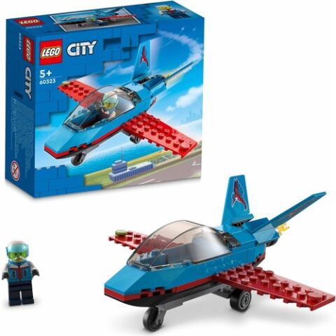 LEGO® City Gösteri Uçağı 60323 - 5 Yaş ve Üzeri Çocuklar İçin Pilot Minifigürü İçeren Oyuncak Jet Yapım Seti (59 Parça)