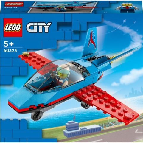 LEGO® City Gösteri Uçağı 60323 - 5 Yaş ve Üzeri Çocuklar İçin Pilot Minifigürü İçeren Oyuncak Jet Yapım Seti (59 Parça)