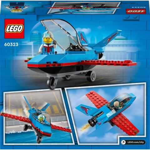 LEGO® City Gösteri Uçağı 60323 - 5 Yaş ve Üzeri Çocuklar İçin Pilot Minifigürü İçeren Oyuncak Jet Yapım Seti (59 Parça)