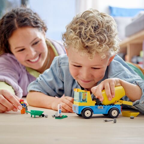 LEGO® City Beton Mikseri 60325 - 4 Yaş ve Üzeri Çocuklar İçin Gerçekçi Oyuncak Inşaat Aracı Yapım Seti (85 Parça)