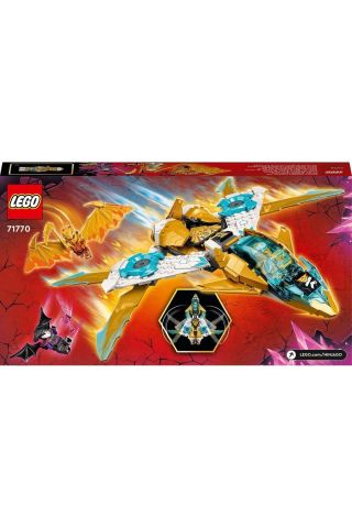 NINJAGO Zane’in Altın Ejderha Jeti 71770 - Jet Uçağı İçeren Oyuncak Yapım Seti (258 Parça)