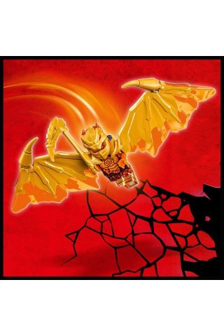 NINJAGO Zane’in Altın Ejderha Jeti 71770 - Jet Uçağı İçeren Oyuncak Yapım Seti (258 Parça)