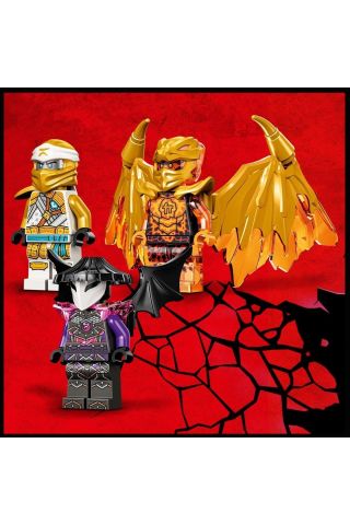 NINJAGO Zane’in Altın Ejderha Jeti 71770 - Jet Uçağı İçeren Oyuncak Yapım Seti (258 Parça)