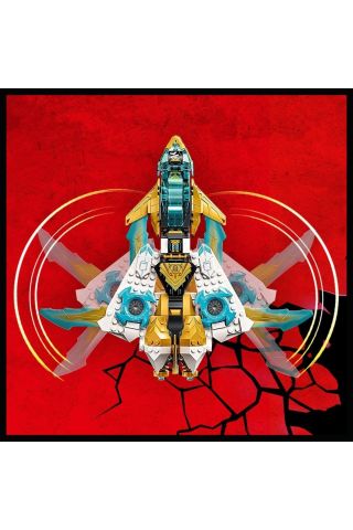 NINJAGO Zane’in Altın Ejderha Jeti 71770 - Jet Uçağı İçeren Oyuncak Yapım Seti (258 Parça)