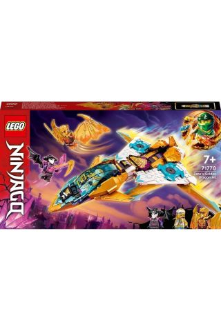 NINJAGO Zane’in Altın Ejderha Jeti 71770 - Jet Uçağı İçeren Oyuncak Yapım Seti (258 Parça)