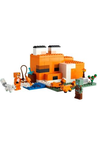 ® Minecraft® Tilki Kulübesi 21178 Yapım Seti (193 Parça)