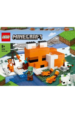® Minecraft® Tilki Kulübesi 21178 Yapım Seti (193 Parça)