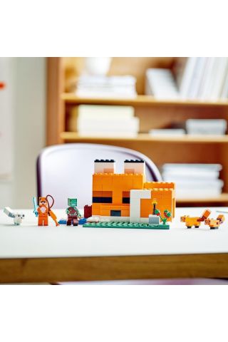 ® Minecraft® Tilki Kulübesi 21178 Yapım Seti (193 Parça)