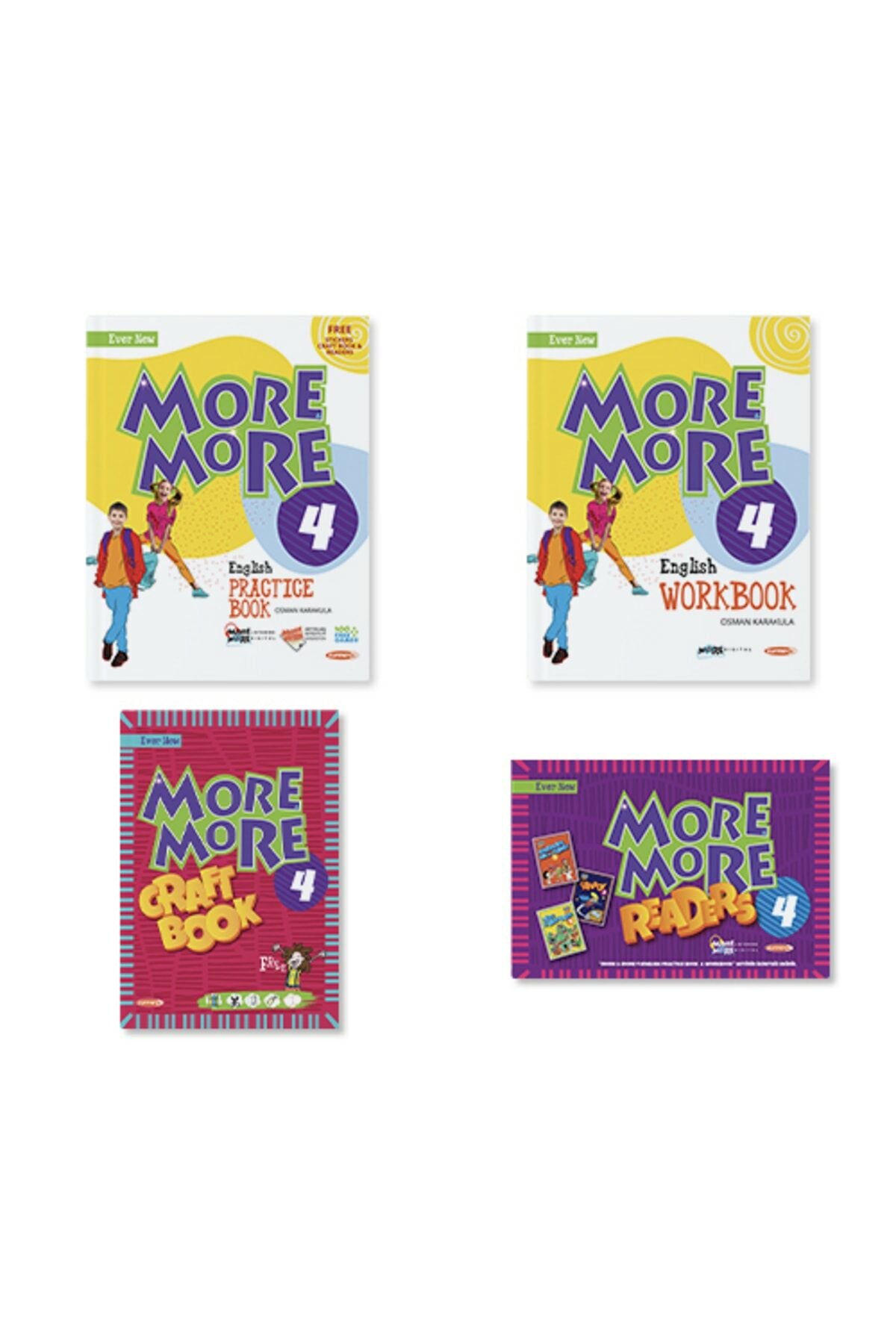 Kurmay Elt More And More 4. Sınıf English Practice+work+craft Book+readers 2022