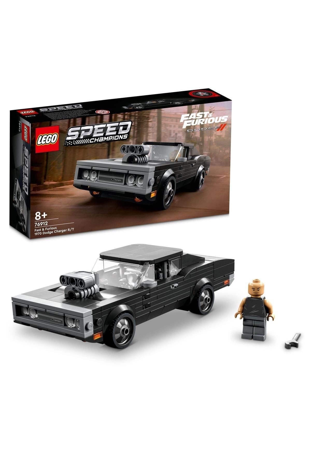 ® Speed Champions Fast & Furious 1970 Dodge Charger R/T 76912 - Araba Yapım Seti (345 Parça)