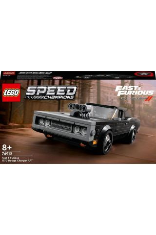 ® Speed Champions Fast & Furious 1970 Dodge Charger R/T 76912 - Araba Yapım Seti (345 Parça)