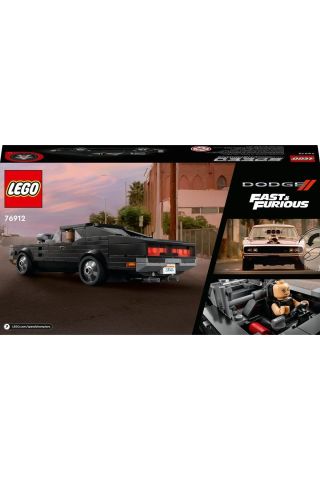® Speed Champions Fast & Furious 1970 Dodge Charger R/T 76912 - Araba Yapım Seti (345 Parça)