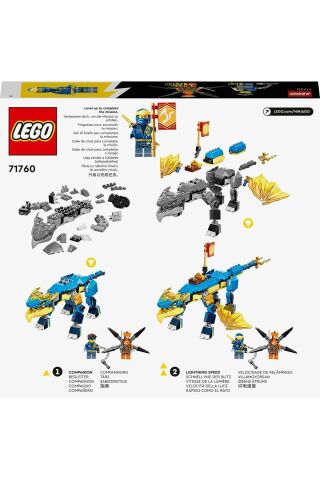 ® NINJAGO® Jay’in Gök Gürültüsü Ejderhası EVO 71760 - 6 Yaş ve Üzeri için Yapım Seti (140 Parça)