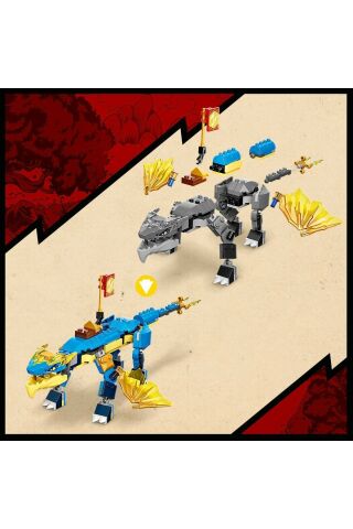 ® NINJAGO® Jay’in Gök Gürültüsü Ejderhası EVO 71760 - 6 Yaş ve Üzeri için Yapım Seti (140 Parça)