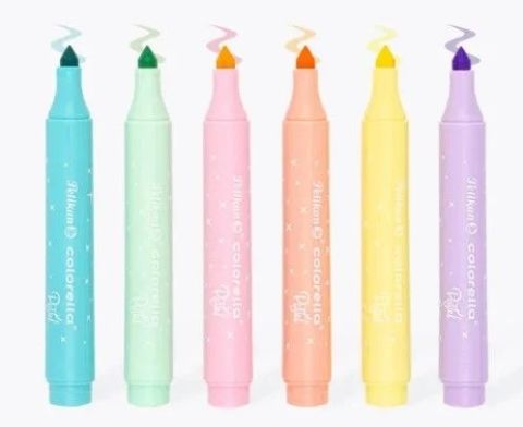 Pelikan 411 Coleralla Pastel 6 Renk Yıkanabilir Keçeli Kalem
