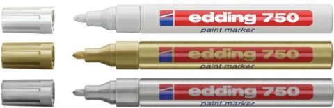 Edding E750 Metalik Renkler 3 Lü
