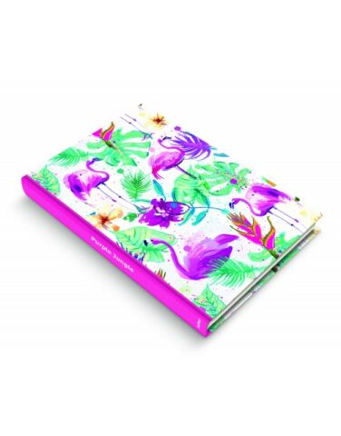 Deffter Tropical Purple Jungle  96 Yaprak Çizgili Sert Kapak Defter