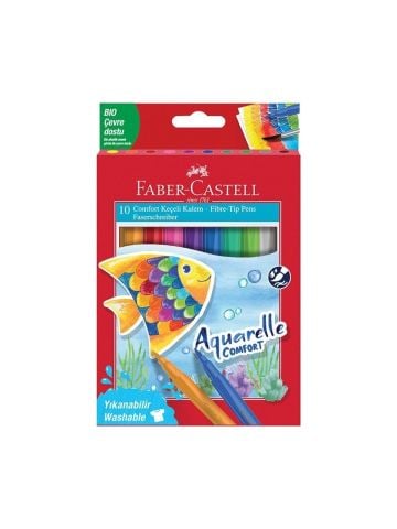 Faber Castell Comfort Keçeli Kalem 10 Renk