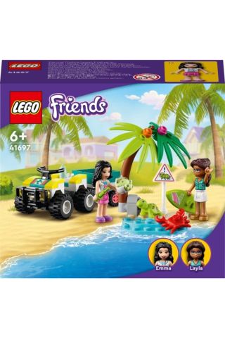 ® Friends Kaplumbağa Koruma Aracı 41697 – Çocuklar için Yaratıcı Oyuncak Yapım Seti (90 Parça)