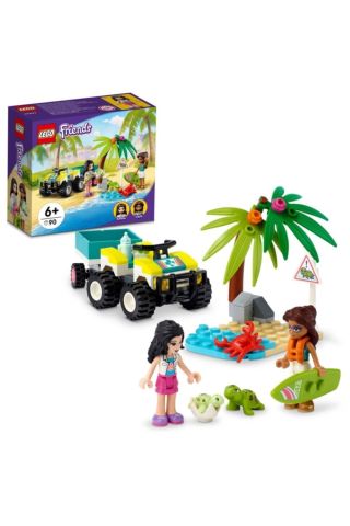 ® Friends Kaplumbağa Koruma Aracı 41697 – Çocuklar için Yaratıcı Oyuncak Yapım Seti (90 Parça)