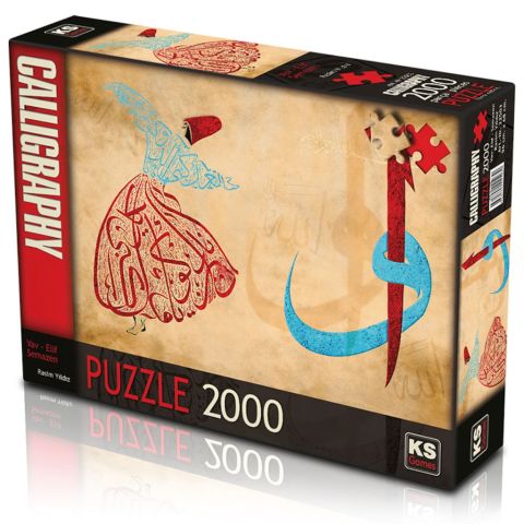 KS Games 2000 Parça 96x68 Cm Vav - Elif - Semazen Rasim Yıldız