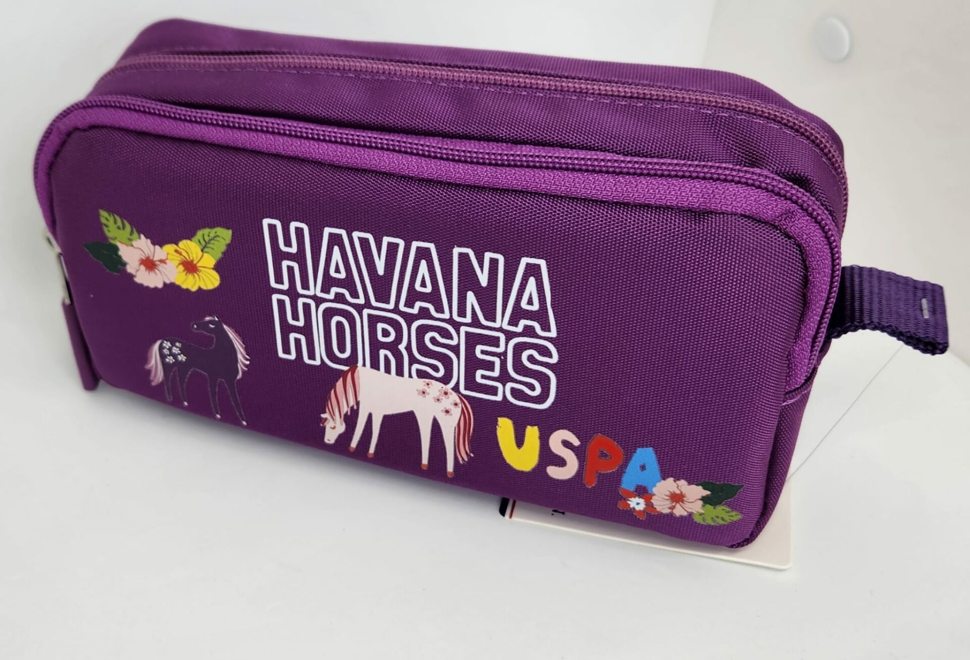 U.S.Polo ASSN. Mürdüm Havana Horses Kalem Cantası Plklk22045