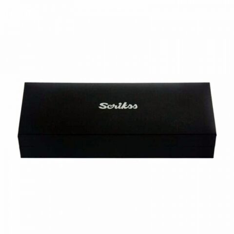 Scrikss 722W Balıksırtı Dolma Kalem Tükenmez Kalem Seti Gold Krom 1653