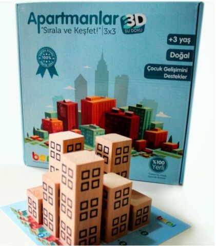 Bemi Ahşap Apartmanlar-Sırala ve Keşfet ( 3 Yaş + )