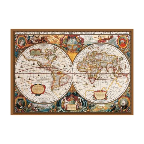 Ks Games 2000 Parça Puzzle 17th Centruy World Map 11204