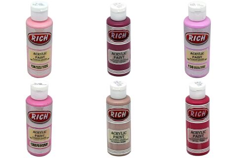 Rich 130cc Akrilik Pembe Ton Seti
