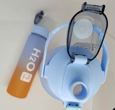 Fit H2O Mavi-Turuncu İkili Matara Seti Large:2000ml Small:750ml
