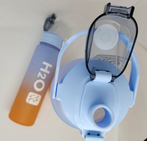 Fit H2O Mavi-Turuncu İkili Matara Seti Large:2000ml Small:750ml