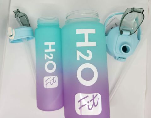 Fit H2O Yeşil- Mor İkili Matara Seti Large:2000ml Small:750ml