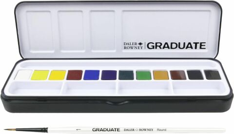 Daler-Rowney Graduate Suluboya - Yarım Tava - 12'li Set - YENİ