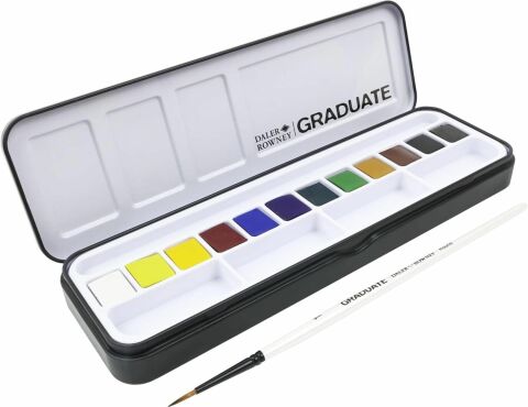 Daler-Rowney Graduate Suluboya - Yarım Tava - 12'li Set - YENİ