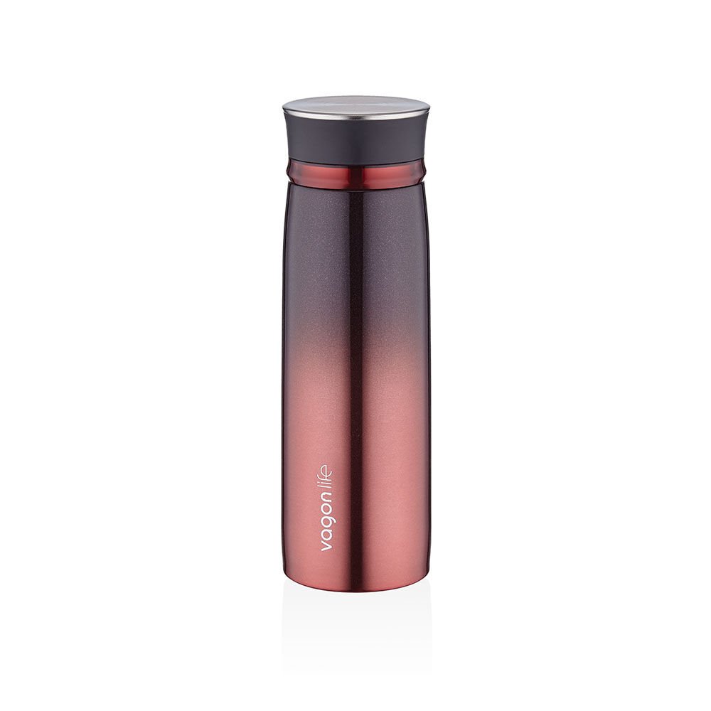 Vagonlife Taal 8016 Paslanmaz 450ML Çelik Matara Kırmızı