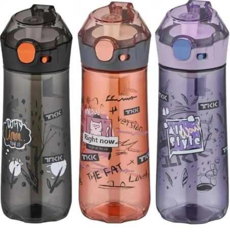 Vagonlife TKK T-1008 Mor 500ml Desenli Su Matarası