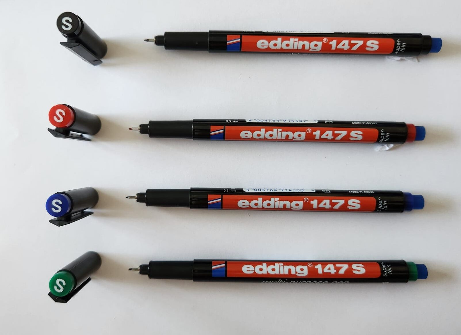 Edding Asetat Kalemi̇ Silgili (E-147S) 4 Renk Set