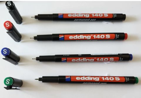 Edding Asetat Kalemi̇ (E-140S) 4 Renk Set