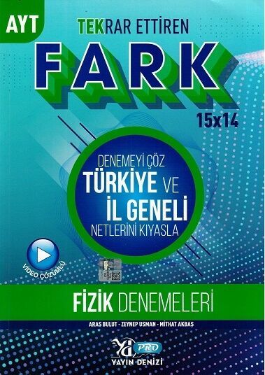 Yayın Denizi AYT Fizik Fark Tekrar Ettiren 15 x 14 Denemesi