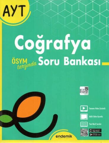 Endemik Yayınları AYT Coğrafya Soru Bankası