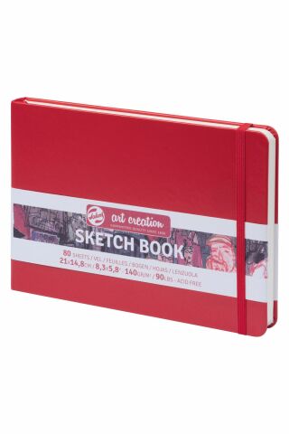 Talens Sketch Book 140gr. 21x14,8cm - Kırmızı