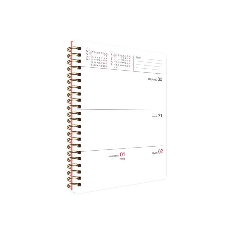 Keskin Color 13*19,5 Haftalık 2022 Ajanda Mini Papatya