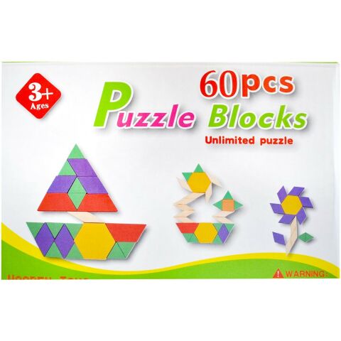 Sino Ahşap Tangram 60 Parça