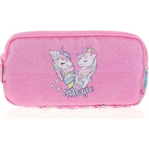 Kaukko Kids&love Kapitone Unicorn L8100 3 Gözlü Kalem Çantası