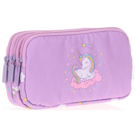 Kaukko Kids&love Flat Unicorn L8110 3 Gözlü Kalem Çantası