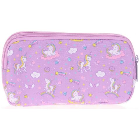 Kaukko Kids&love Flat Unicorn L8110 3 Gözlü Kalem Çantası